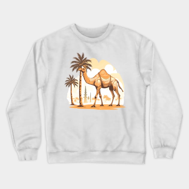 Camel Crewneck Sweatshirt by zooleisurelife